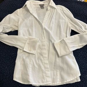 Ann Taylor white button up